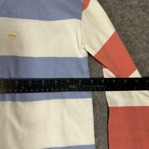 Beaufort & Blake Rugby Shirt Mens XS Multicolored Striped Colourblock Casual - Picture 4 of 8